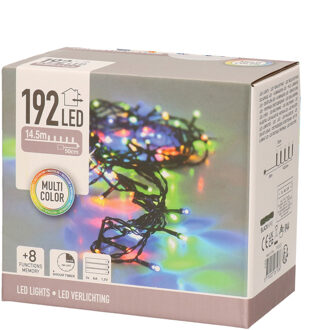 Kerstverlichting op batterij gekleurd buiten 192 lampjes Rood