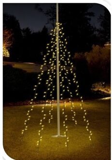 Kerstverlichting - vlaggenmast - buiten - 120 lampjes - warm wit licht