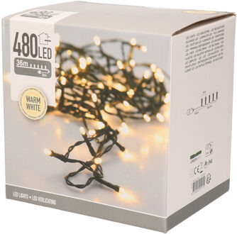 Kerstverlichting - warm wit buiten - 480 lampjes - 36m - Kerstverlichting kerstboom