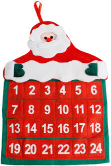 Kerstversiering Kerstman Kalender Hotel Lobby Familie Hanger Advent Countdown Kalender Muur Kalender Woondecoratie 32