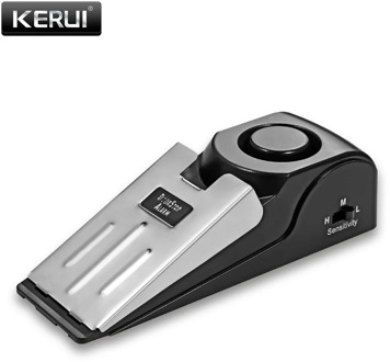 KERUI Door Stop Alarm 125db Door Block Vibration Alarm for Traveling Security Door Alarm Stopper Doorstop for Home Security