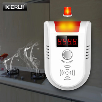 KERUI GD13 LPG GAS Detector Alarm Wireless Digital LED Display Natural Leak Combustible Gas Detector For Home Alarm System