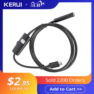 KERUI Mini Endoscope Camera 7mm/5.5mm USB Camera for Android Endoscope Inspection Camera Borescope Waterproof 6 LEDs Adjustable
