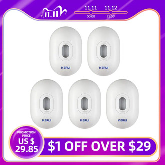 KERUI P861 Outdoor Waterproof PIR Motion Sensor Detector For Wireless Security Alarm System 5P/lot Driveway Garage Burglar Alarm