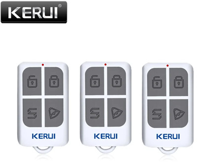 KERUI Wireless Portable Remote Control 4 Buttons For KERUI GSM PSTN Home Alarm System Key fobs