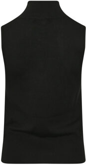 Keshia gebreide top in zwart - maat 2XL