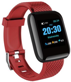 KESHUYOU D13 klok smart polsband band smart armband fitness armband horloge hartslagmeter slaap tracker smartband Rood