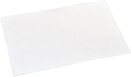 Kesper 1x Rechthoekige placemats wit geweven 29 x 43 cm