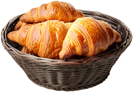 Kesper Brood/fruit mandje - gevlochten kunststof - donkerbruin - rond - D28 x H9 cm - broodmandjes