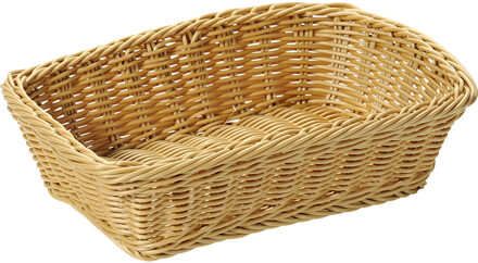 Kesper Broodmand - rechthoekig - 20x30x8,5 cm - fruitmand - beige