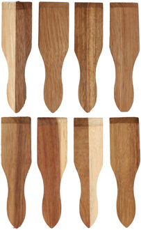 Kesper Gourmetspatels - 24x - acacia hout - 13 x 4 cm - gourmetten - racletten - grillen