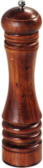 Kesper Pepermaler/zoutmaler molen 26 cm van donker gelakt beuken hout - Peper en zoutstel Bruin