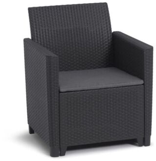 Keter Marie Essential Loungestoel - 65x63x74cm - Antraciet Grijs