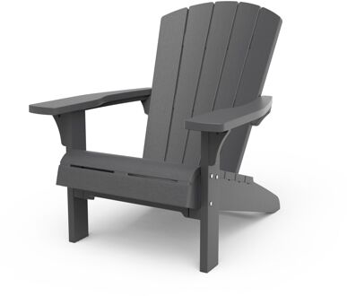 Keter Troy Adirondack Tuinstoel - 81x80x96,5cm - Grijs