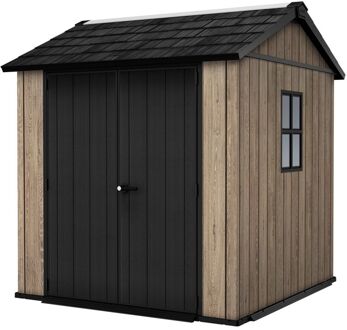 Keter Tuinhuis Apex 757 Signature Ashwood - Kunststof - 224x230x246cm - 5,15m²