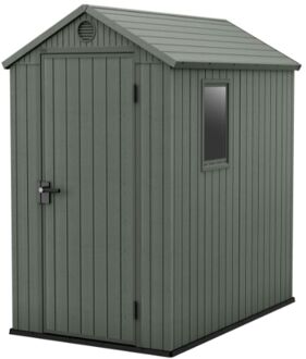 Keter Tuinhuis Darwin 46 - Kunststof - Groen - 125,8x184,5x205 Cm - 2,32m²
