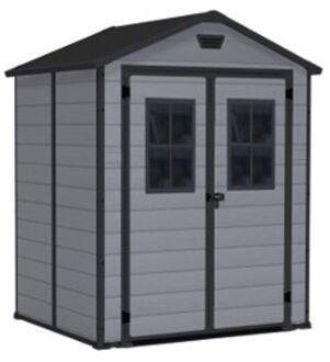 Keter Tuinhuis Lineus 65 - Kunststof - Grijs - 185x152x225cm - 2,81m²