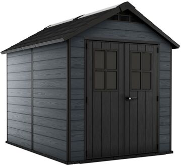 Keter Tuinhuis Newton 759 - Kunststof - Houtlook - 228x287x252cm - 6,54m²