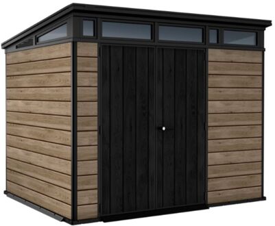 Keter Tuinhuis Signature 97 Ashwood - Kunststof - 218x279x226 Cm - 6,08m²