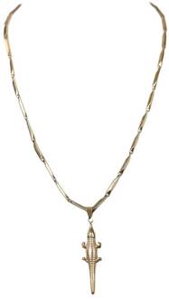 Ketting Croco  goud - One Size,
