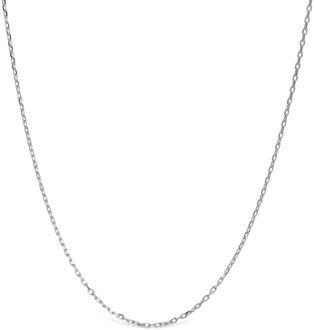 ketting, luxenter 925 sterling zilveren ketting met gerhodineerde afwerking - maat