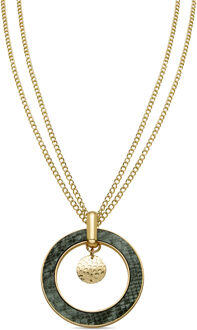 Ketting Luxenter Amta 18k goud afwerking Groen - One Size