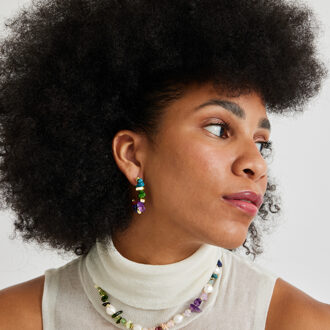 Ketting Luxenter Kasyo 18k goud afwerking Veelkleurig