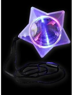 Ketting met LED gekleurde ster licht - lichtgevende sieraden - kinderen/volwassenen