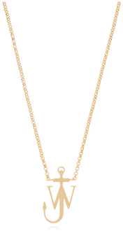 Ketting met logo JW Anderson , Yellow , Dames - ONE Size