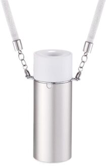 Ketting Negatieve Ionisator Anion Air Auto Elektrische Apparaten Auto Luchtreinigers Luchtreiniger Usb Draagbare Persoonlijke Wearable zilver
