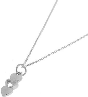 Ketting open heart silver Zilver - One size