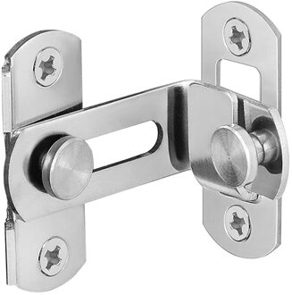 Ketting Rvs Push Pull Sluiting Security Tools Shift Hotel Klink Deurslot Kast Knop Home 90 Graden Schuiven 201