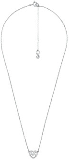 Ketting van zilver met zirkonia - 1 maat