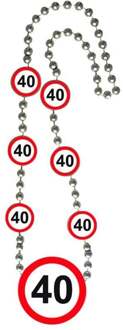 Ketting Verkeersbord 40 Multikleur