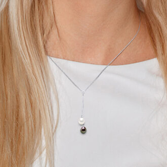 Ketting YOU AND ME TAHITI Culture and Pearls FRESHWATER Peren 7-8mm White Gold Naturel