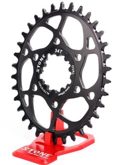Kettingblad Ovale Voor Sram Boost 148 Dub Gxp 3 Mm Offset 28 T-38 T X9 X0 XX1 Eagle x0 ovaal 38T zwart