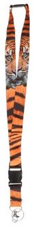 Kettingkoord - sleutelkoord - Tijger - 2 x 50 cm - Keykoord Multi