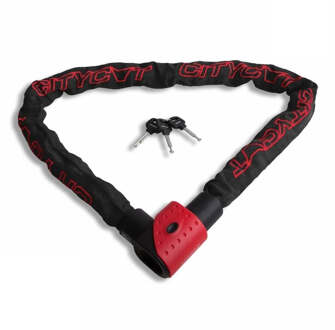 Kettingslot ART-3 - 120cm - Zwart - Rood