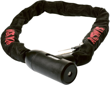 kettingslot Fairly 100 cm x 8 mm zwart/rood