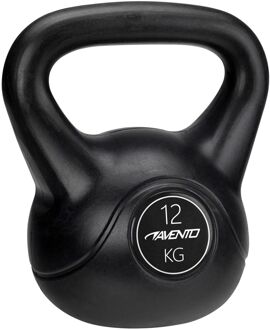 kettlebell 12 kg zwart/grijs