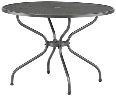 Kettler strekmetaal tafel 105 cm rond Grijs