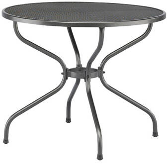 Kettler strekmetaal tafel 120 cm rond Grijs