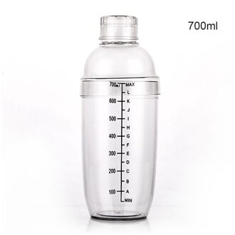 Keuken 350 Ml/530 Ml/700 Ml/1000 Ml Plastic Cocktail Shaker Wijn Drank Mixer Wijn Shaker drink Mixer Bar Huishoudelijke Bar Gereedschap 700ml