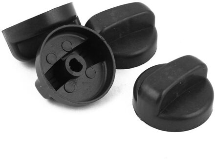Keuken 44 Mm Diameter Plastic Zwarte Knop Switch Voor Gaskookplaat 4