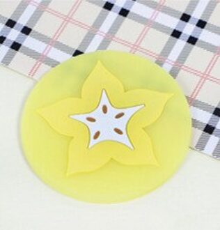 Keuken Accessoires 2 Pcs Fruit Siliconen Cup Coaster Groente Stijl Hittebestendige Placemat Fruit Drankje Tafel Mat Keuken Gadget Carambola