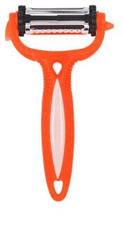 Keuken Accessoires Dunschiller Multifunctionele 360 Graden Roterende Dunschiller Cutter Meloen Schaafmachine Rasp Keuken Gadget Oranje