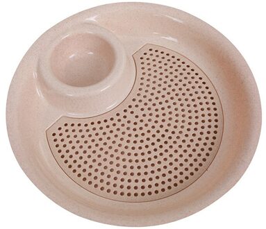 Keuken Accessoires Gereedschap Dubbele Laag Doorlatende Azijn Schotel Knoedel Diner Plaat Keuken Gadgets Producten Voor Keuken Gerechten. Beige