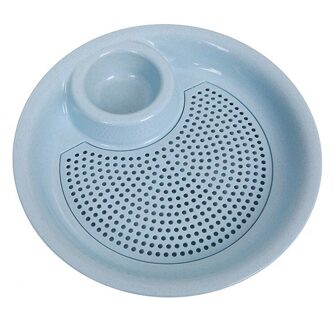 Keuken Accessoires Gereedschap Dubbele Laag Doorlatende Azijn Schotel Knoedel Diner Plaat Keuken Gadgets Producten Voor Keuken Gerechten. blauw