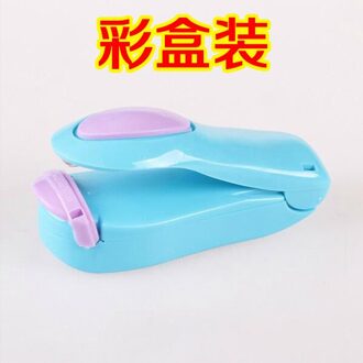 Keuken Accessoires Gereedschap Mini Draagbare Voedsel Clip Warmte Sluitmachine Sealer Thuis Snack Bag Sealer Keukengerei Gadget Item Blauw
