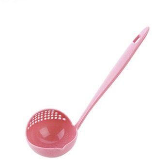 Keuken Accessoires Koken Schoppen Lange Handvat Meloen Scoop Plastic Lepel Vergiet Soep Groente Zeef Keuken Gadget Donker Kaki